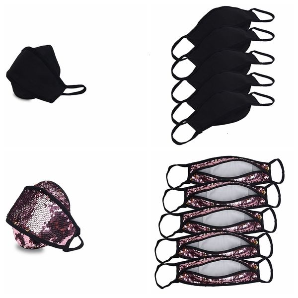 

sequin protective face bling sequins mouth mask muffle personality dust-proof 3d korean cotton cycling masks cca12306 12