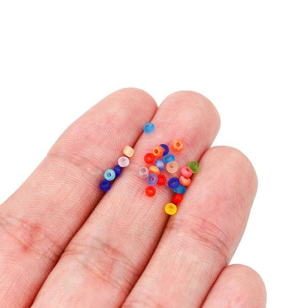 

1800pcs 2mm round matt surface japanese small seed bead hexagon czech glass loose bead for diy jewelry making sqceay