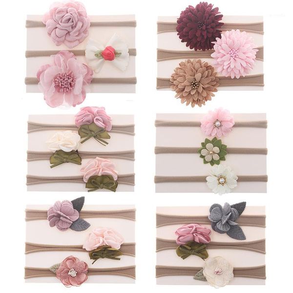 

3pcs/lot fashion simple basic elastic hair bands ponytail holder scrunchies headband for girl women hair accessorie set1, Slivery;white