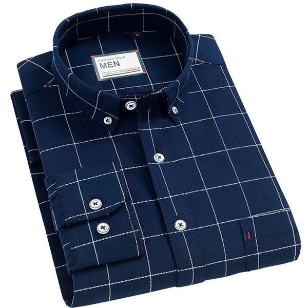 

men's casual shirts cotton chechered for men warm long sleeve plaid shirt winter soft solid striped overshirt male comfortable, White;black