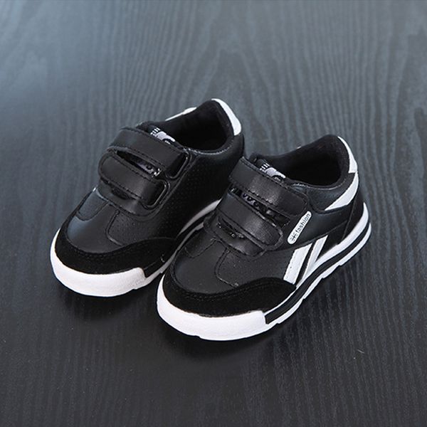 

autumn new children sports boys soft bottom student skateboard shoes, Black