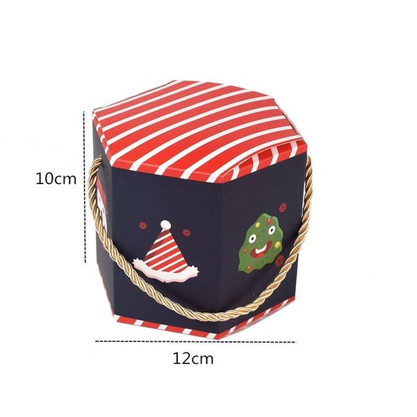 

stobag 10шт ручка paper box санта клаус 12x10cm новогодний подарок конфеты поставки red празднуйте украшения упаковка box bbyuuw bwkf