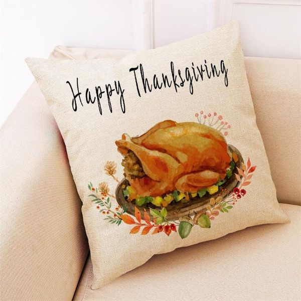 

45cm x 45cm Party Holiday Thanksgiving Decorations Pillow Case Home Decor Cushion Cover Beautiful Plant Series Throw Pillow Case
