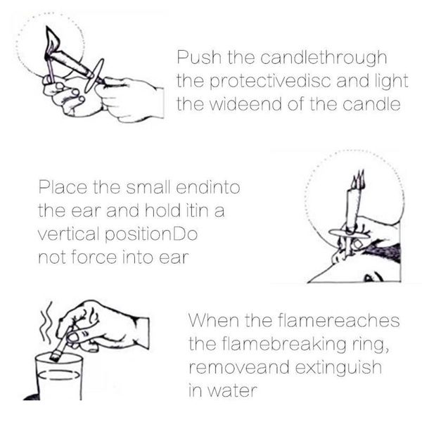 

400pcs/set healthy care ear candle ear treatment ear wax removal cleaner coning treatment indiana therapy fragrance jllvuz