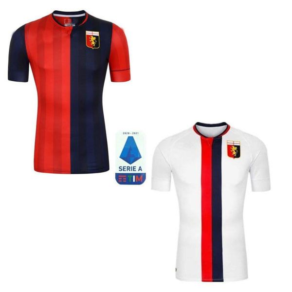 

20 21 genoa cfc soccer jerseys away 2020 2021 maglie da calcio #10 gumus #11 kouame #17 romero #27 sturaro s. #99 pinamonti football shirt, Black;yellow