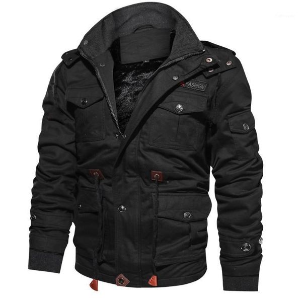 

winter jackets parka men hooded fashion brand thicken fleece warm windproof basic black outerwear zipper male coats1, Black;brown