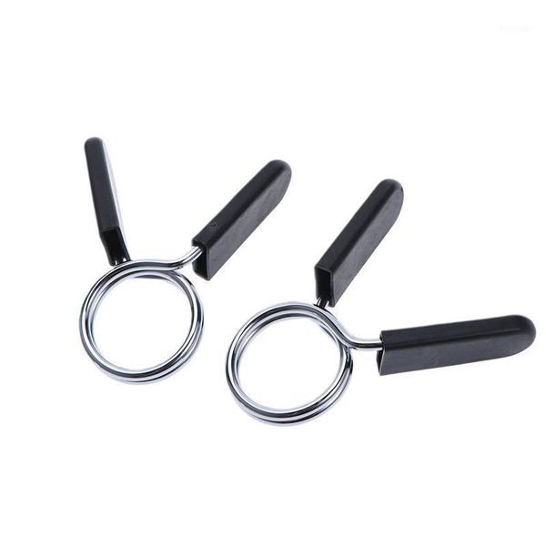 

one pair 25mm spring clip collars dumbbell barbell clamps for gym powerlifting cross fit weightlifting1