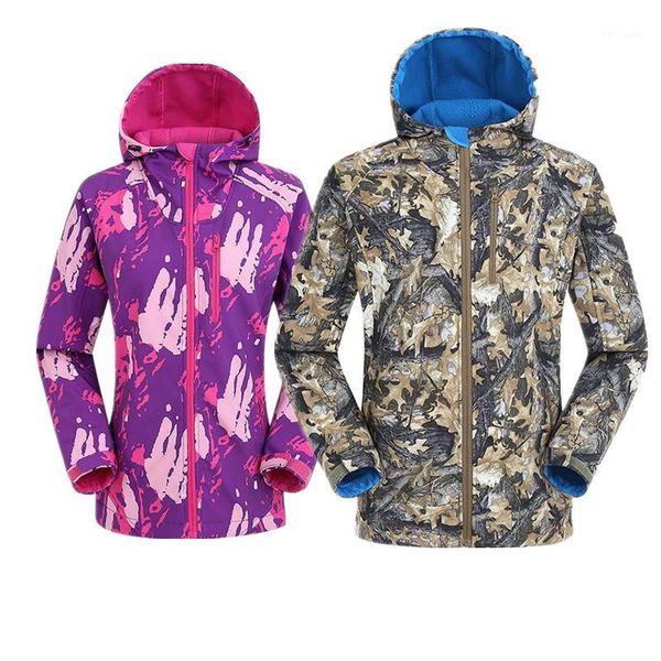 

outdoor jackets&hoodies hiking jacket men camping fleece women for sport men's winter waterproof warm1, Blue;black