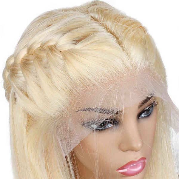 

hd vendors, 613 body wave t part wigs human hair lace front wig, Golden;white