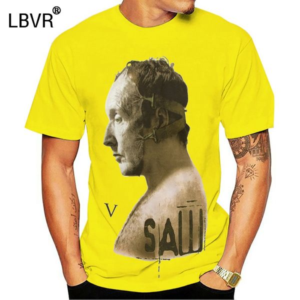 

100% хлопка с коротким рукавом o-образным вырезом топы футболки пила 5 - маска футболки спортивный с капюшоном hoodie