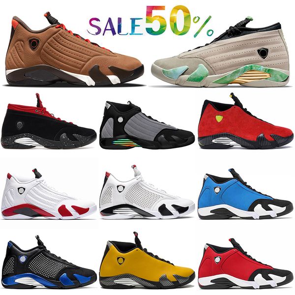 

r 14 14s basketball shoes jumpman high og sneakers winterized fortune red lipstick particle grey spm white university gold red candy cane me