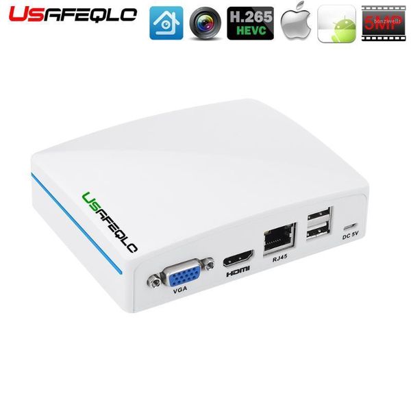 

usafeqlo new 8ch 16ch super mini nvr cctv nvr recorder for h.265 1080p/5mp onvif ip camera,cloud p2p,esata/tf/usb,remote control1, Black;white
