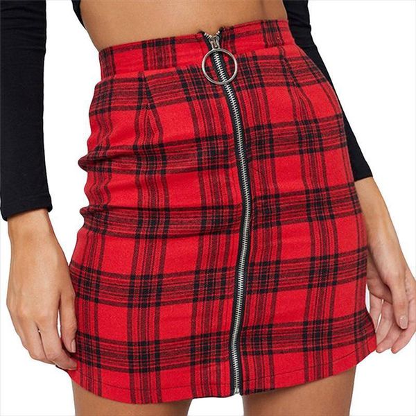

women skirts autumn and winter hip woolen plaid skirt vintage japanese harajuku high waist skirt corduroy mini skirts 4fn, Black