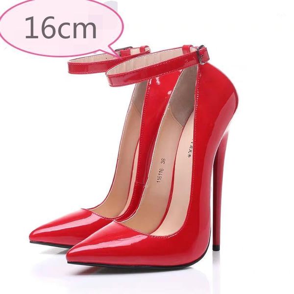 

dress shoes 16cm stiletto heels instagram pointy wedding reception sky-high 2021 summer women's size 37-451, Black