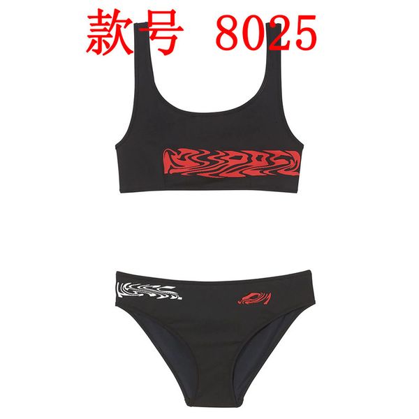

letter split vest swimsuit bikini batch