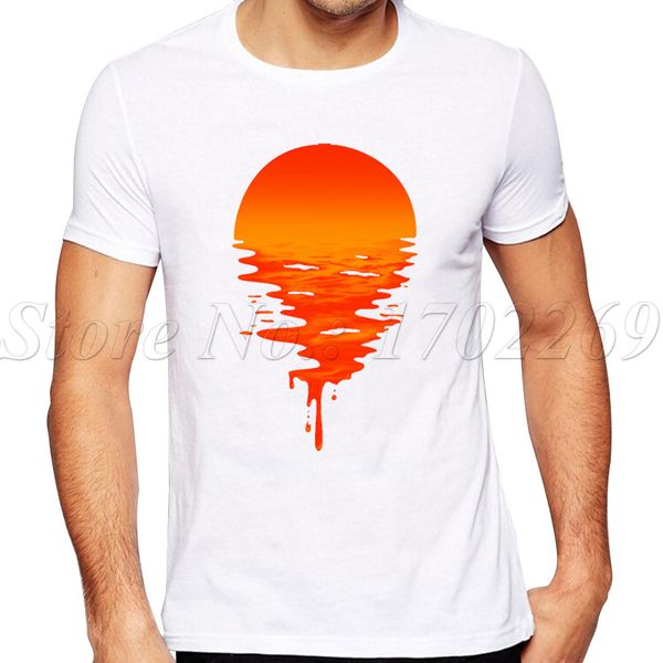 

2019 sunset design men t-shirt short sleeve fashion printed summer cool tees sport hooded sweatshirt hoodie