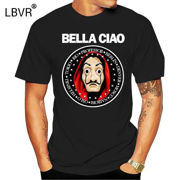 

funny the paper house bella ciao man t shirt 100% cotton mens shirts casual collar t-shirt sport hooded sweatshirt hoodie