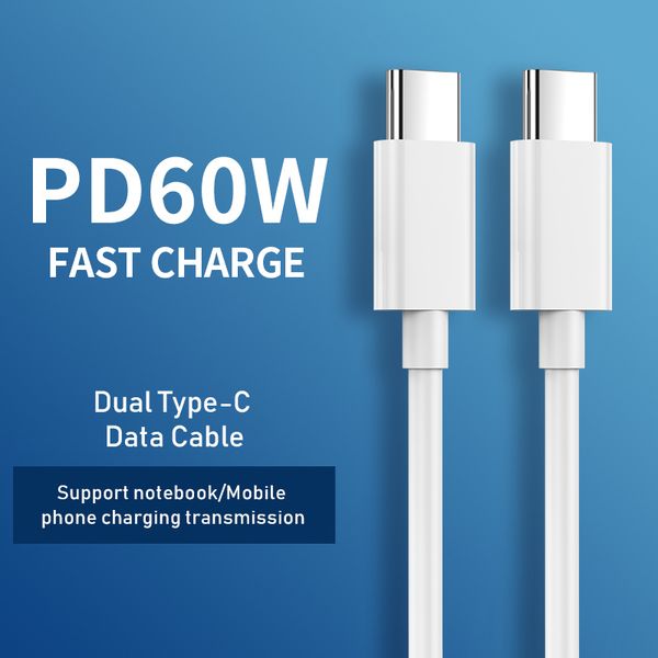 

data pd к двойной головке type-c 60w быстрая зарядка c usb-кабель