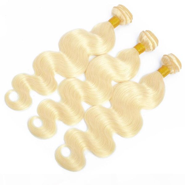 

shows shine 1 3 4 pcs 613 blonde hair extensions brazilian hair weave bundles body wave remy 100% human hair bundles 24 26 28 30 inch, Black