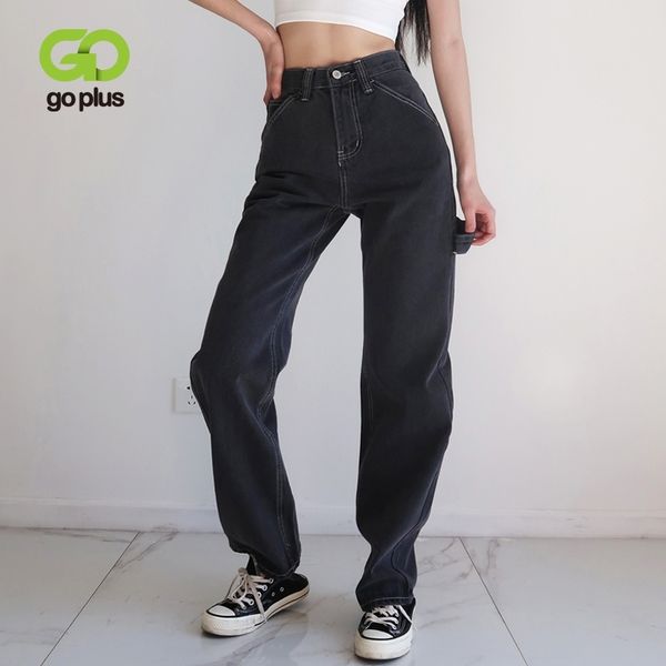 

goplus jeans woman mom jeans summer vintage clothes wide leg cargo pants jeans femme nouveau spijkerbroeken dames c10634, Blue