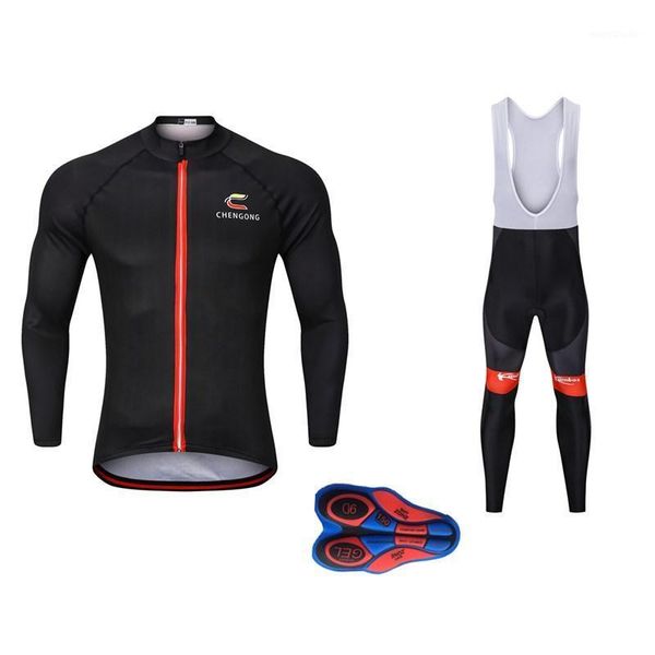 

winter long sleeve cycling clothing black thermal fleece cycling jersey set 9d ropa ciclismo hombre outdoor wear riding clothes1, Black;blue