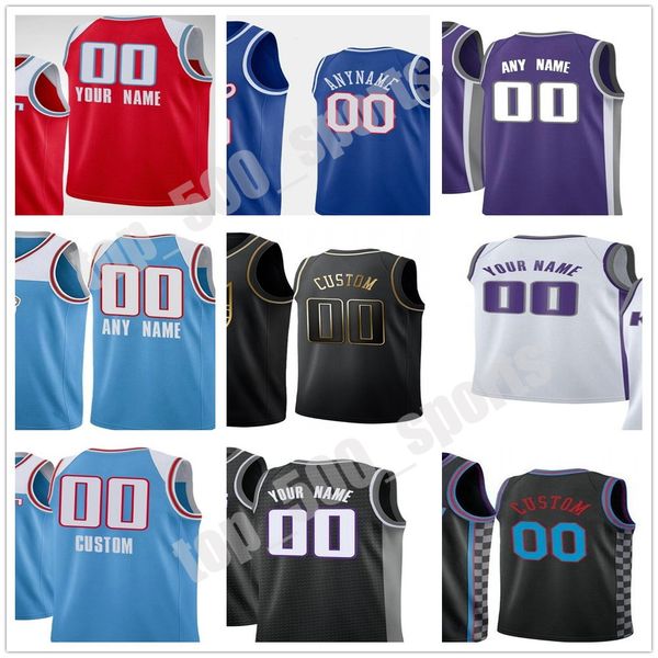 

2021 basketball draft pick jerseys tyrese 0 haliburton jahmius 3 ramsey de'aaron 5 fox robert 13 woodard ii marvin 35 bagley iii jersey, Black;red