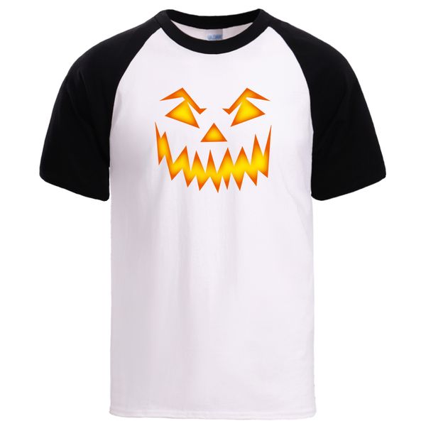 

halloween pumpkin horror cartoon mens raglan tees new spring summer short sleeve male workout hooded sweatshirt hoodie men t shirt