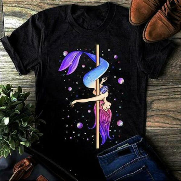 

mermaid pole dancing ladies black cotton s 3xl made in usa light hoodie designers t shirts sweatshirt
