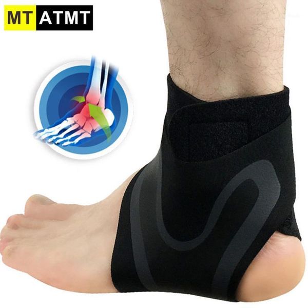 

ankle support 1pcs brace compression stabilizer - adjustable prevent sprains injuries breathable neoprene for running protector1, Blue;black