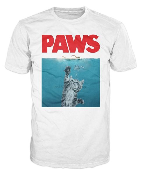 

paws jaws spoof funny t-shirt men's cartoon t-shirt sport hooded sweatshirt hoodie