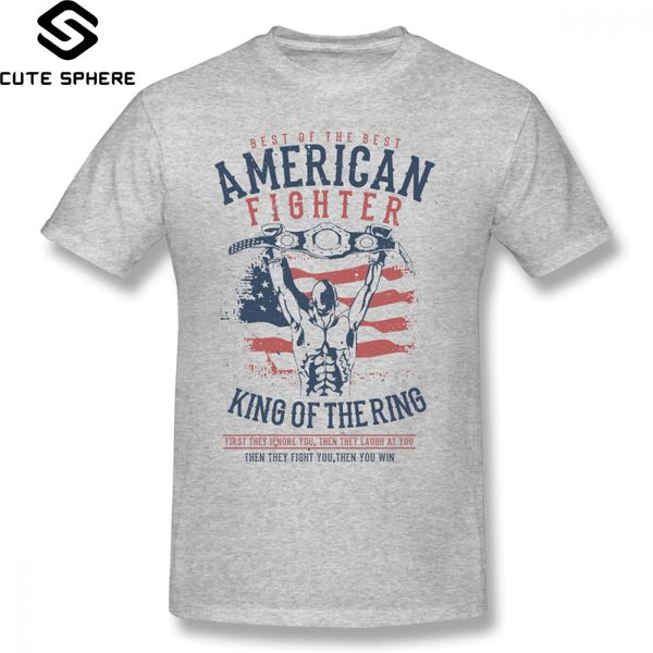 

the king of fighter american fighter king of the ring short sleeves cute basic man 4xl sport hooded sweatshirt hoodie t shirt