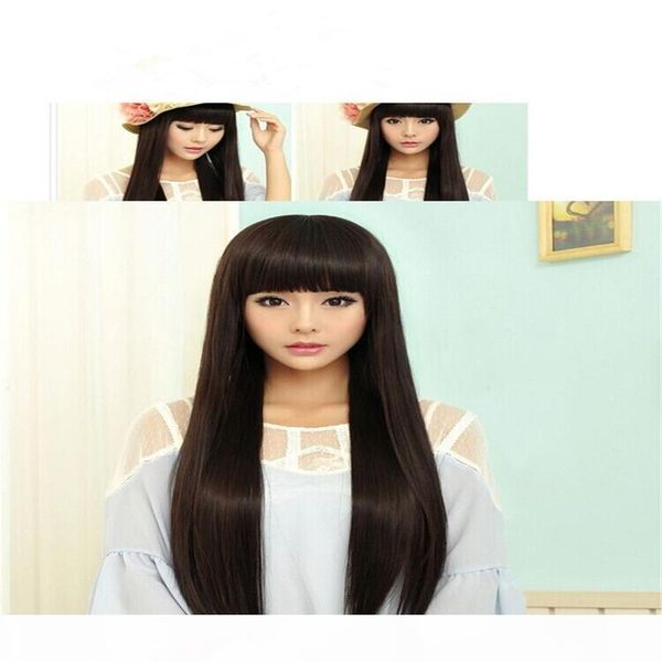 

new to human hair wigs glueless full of my shoes black women peruvian virgin hair only full lace wigs bud silk weaving a wig of human hair, Black;brown