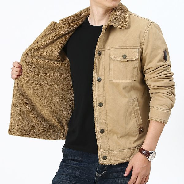 Herren-Lederjacke, Herbst, Freizeit, Motorradjacken, Mantel, Markenkleidung, Baumwollmäntel für Herren, große Größe, M6XL, Winter-Mann-Wollweste