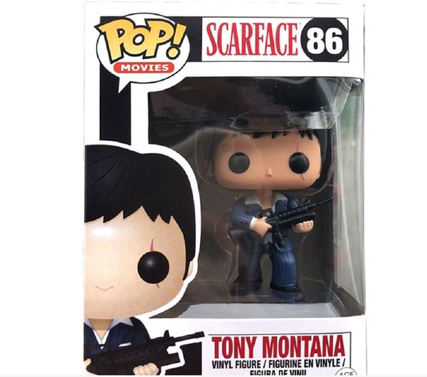 

new funko pop scarface 86# tony montana pvc collection figure toys kids birthday gifts