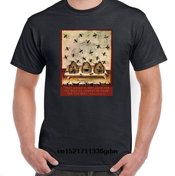 

men t shirt bees beehives with marcus aurelius quote cotton short sleeve funny t-shirt novelty tshirt women sport hooded sweatshirt hoodie