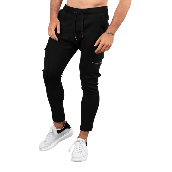 

new hip hop pants mens fashion casual sport pants mens street wear casual asian size s-xxl, Black