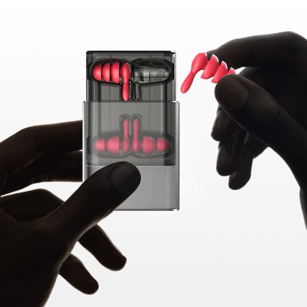 

red soundproof earplugs waterproof soundproof earplugs earplugs for study work swimming sleep travel soft and comfortable noise reductio