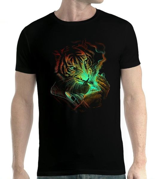 

tiger smoking killer cigarette lighter cool black t-shirt for man women tshirt sport hooded sweatshirt hoodie
