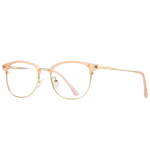 

2020 women men glasses blue light blocking square myopia prescription eyeglasses 2020 alloy temple optical eyewear frame uv400, White;black