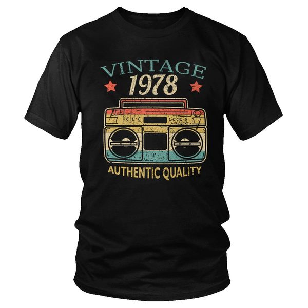 

vintage 1978 radio authentic quality 42nd 42 years old birthday gift short sleeved merch sport hooded sweatshirt hoodie men t shirt