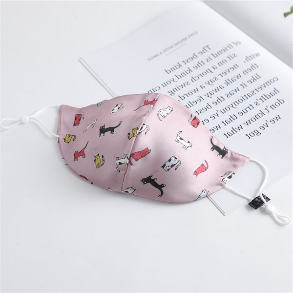 

mask design floral print women silk face sunscreen mouth cover mascarillas washable masks reusable lady facemask sheild bandana