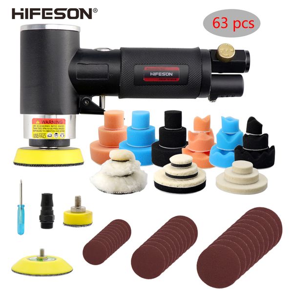 

hifeson 2inch/3inch mini orbital air sander pneumatic polishing grinding machine air tools buffer dual action orbital polisher