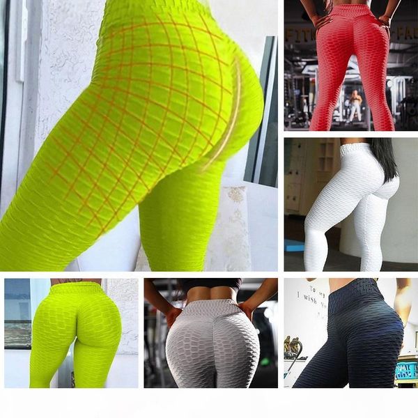 

женская активные леггинсы 2020 новая мода solid color йога брюки повседневный беговая трехмерный шаблон peach hip фитнес брюки оптовые