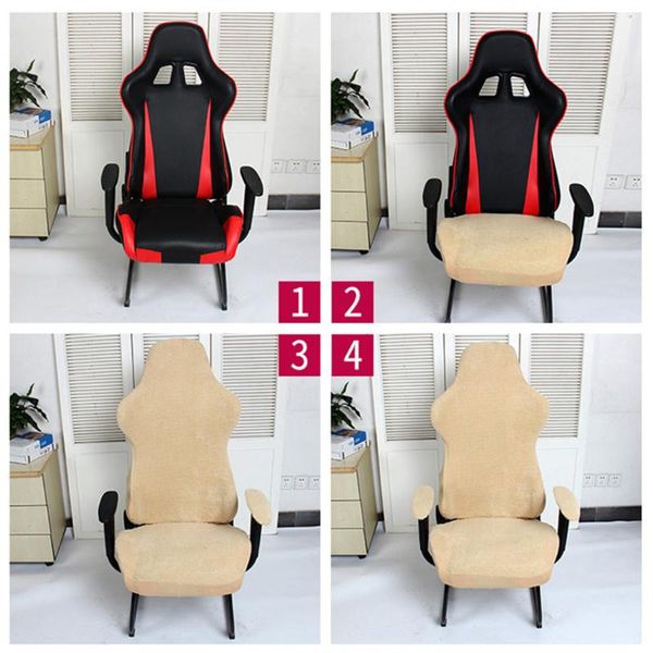 

chair covers office computer elastic spandex swivel seat gaming slipcover armchair cover protector