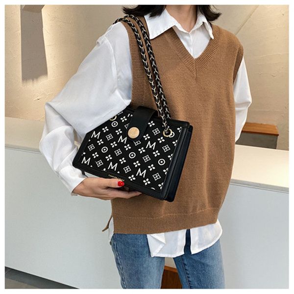

hh letter printing luxury handbags women bags designer fashion big capacity tote bag pu leather shoulder crossbody bag 52515