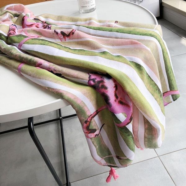 

flamingo печатный шелковый шарф хлопок белье шарф кисточкой пляжное полотенце шарф солнцезащитный солнцезащитный и солнцезащитный шаль wmtir, Blue;gray