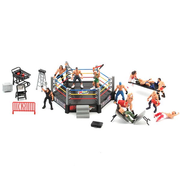 Sport Club The Wrestler Athlete Figures Action Figure Toy Classic Building rena Model Gladiators