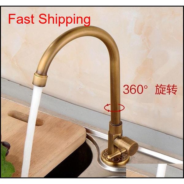 

kitchen faucet antique brass carved handle&bottom basin faucet single cold mixer tap faucets 360 swivel n qyljtb bdesports
