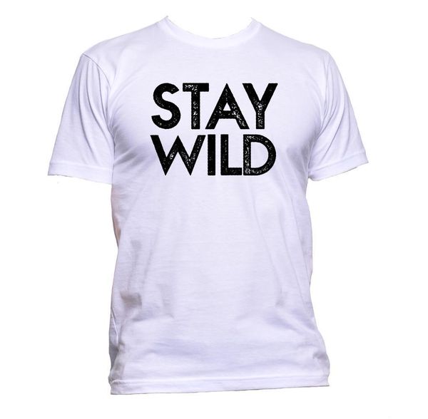 

fashion 2019 brand design t shirts casual cool stay wild men cool tees sport hooded sweatshirt hoodie