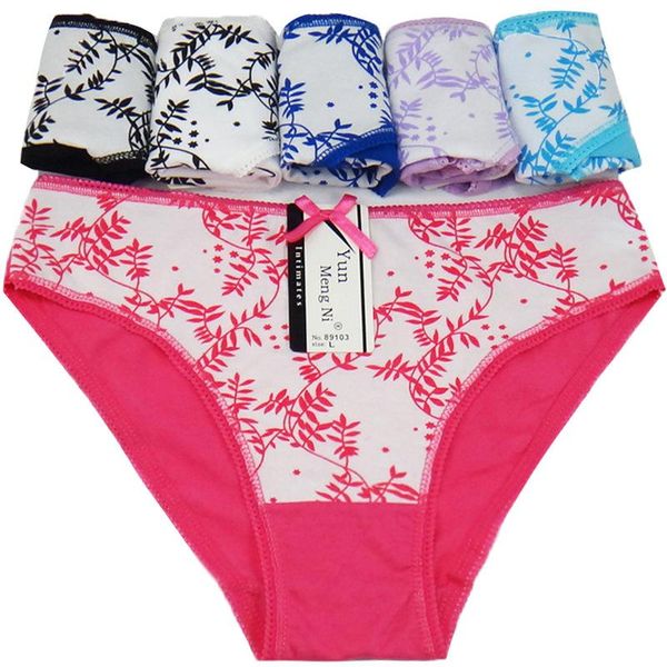 

3 pcs/set mix color cotton women's panties underwear undies breathable lingerie fashion -xl intimates briefs 89103, Black;pink